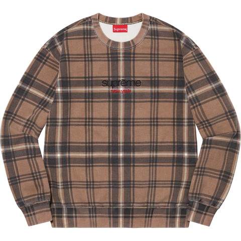 Plaid Crewneck - spring/summer 2021 - Supreme