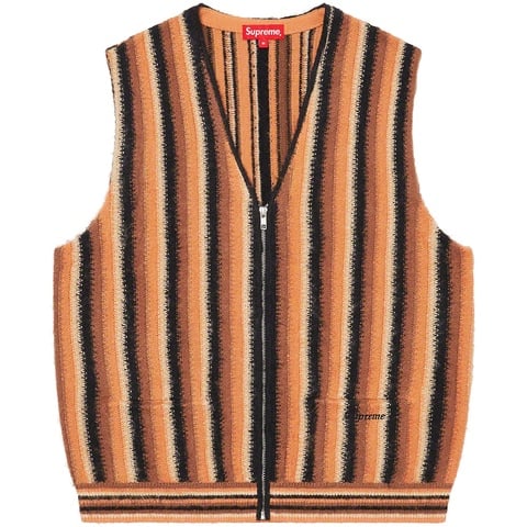Supreme Stripe Sweater Vest - Brown