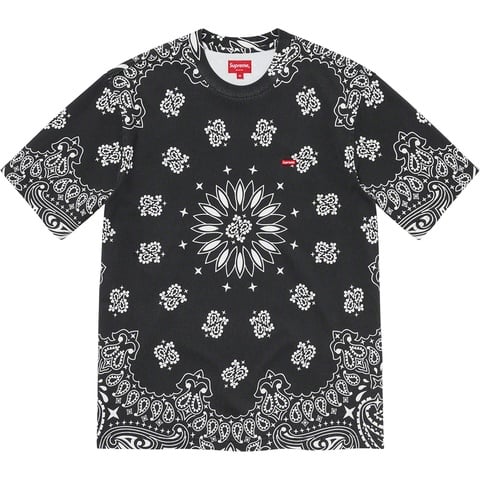 Supreme Small Box Tee - Black Bandana