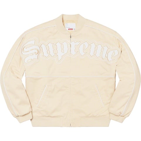 ジャケット・アウター Supreme Twill Old English Varsity Jacket Supreme Twill Old English Varsity Jacket Black シュプリーム