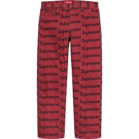 Frayed Logos Regular Jean - spring/summer 2021 - Supreme