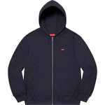 Supreme Small Box Zip Up Hooded Sweatshirt (SS21) - Navy