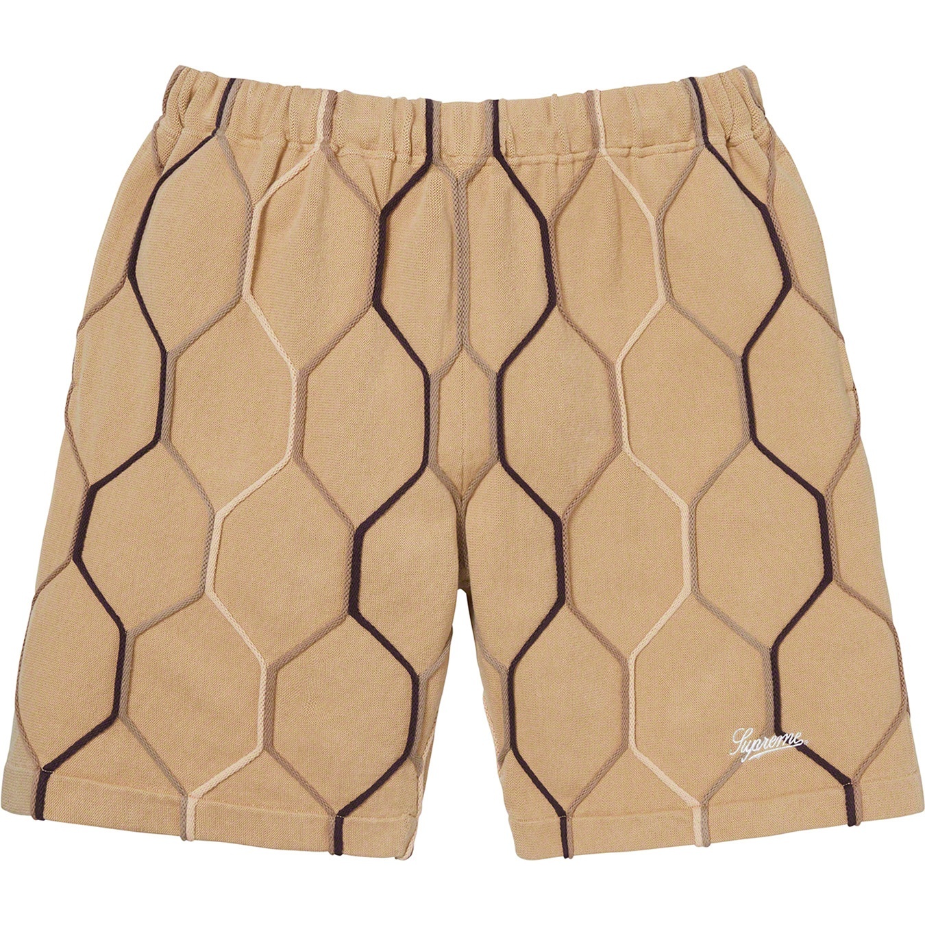 Supreme Hex Knit Short (SS21) - Tan - $118