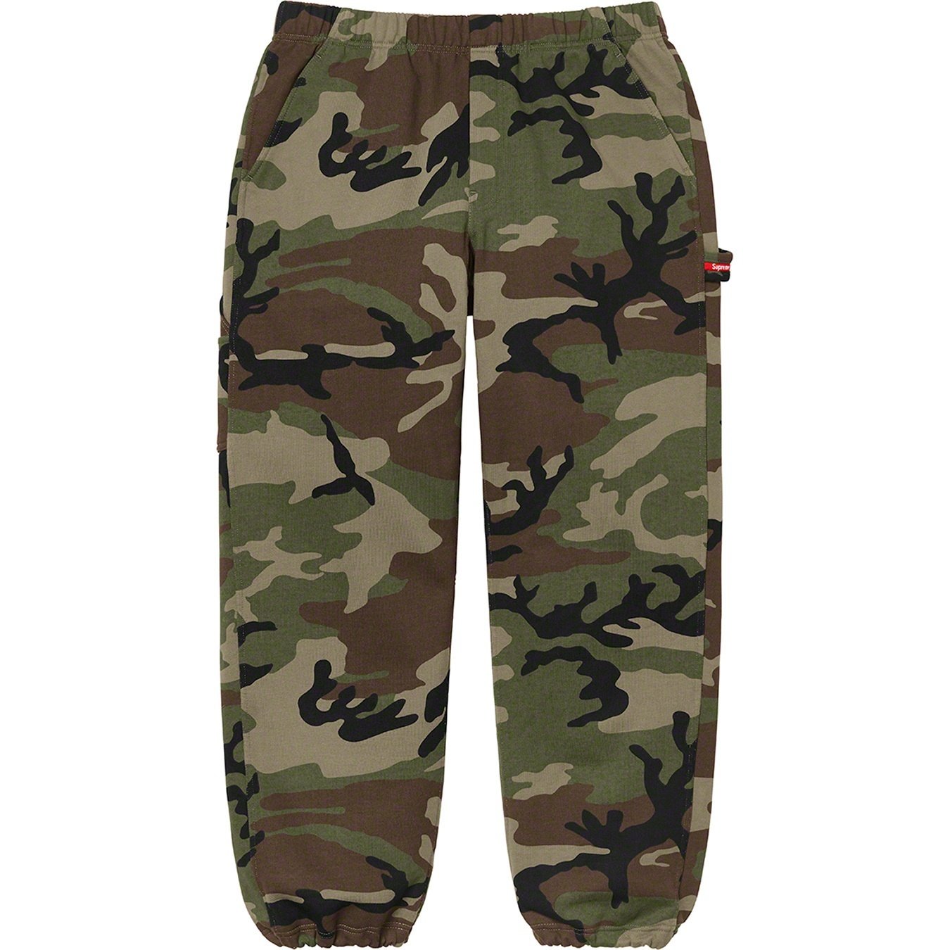 Supreme Utility Pocket Sweatpant (SS21) - Woodland Camo - $148