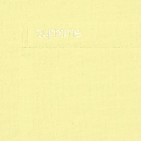 Supreme S/S Pocket Tee - Pale Yellow