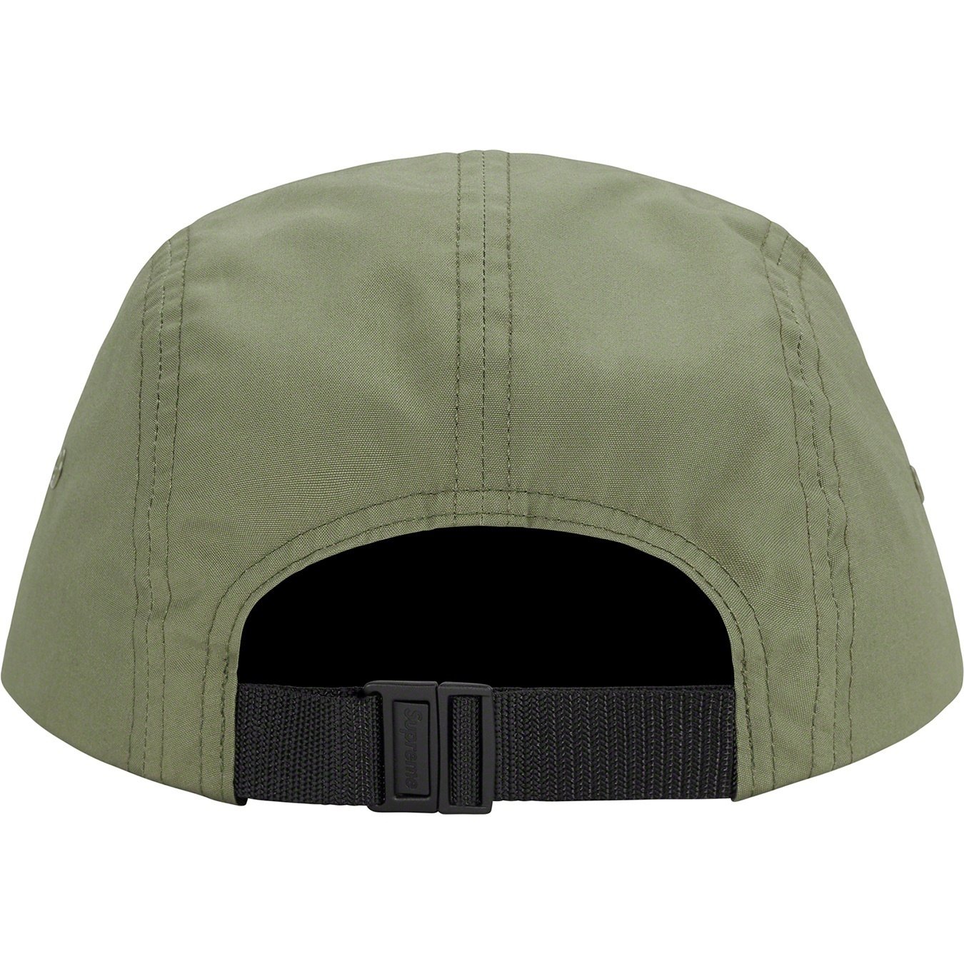 Supreme Reversed Label Camp Cap (SS21) - Olive - $48