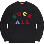 Supreme Jamie Reid Supreme Fuck All Sweater (SS21) - Black