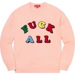 Supreme Jamie Reid Supreme Fuck All Sweater (SS21) - Dusty Pink