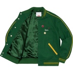 Supreme Jamie Reid Supreme It's All Bollocks Varsity Jacket (SS21) - Dark Green