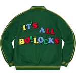 Supreme Jamie Reid Supreme It's All Bollocks Varsity Jacket (SS21) - Dark Green