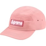 Supreme Reversed Label Camp Cap (SS21) - Pink