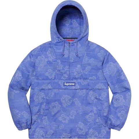 Supreme Floral Tapestry Anorak - Blue