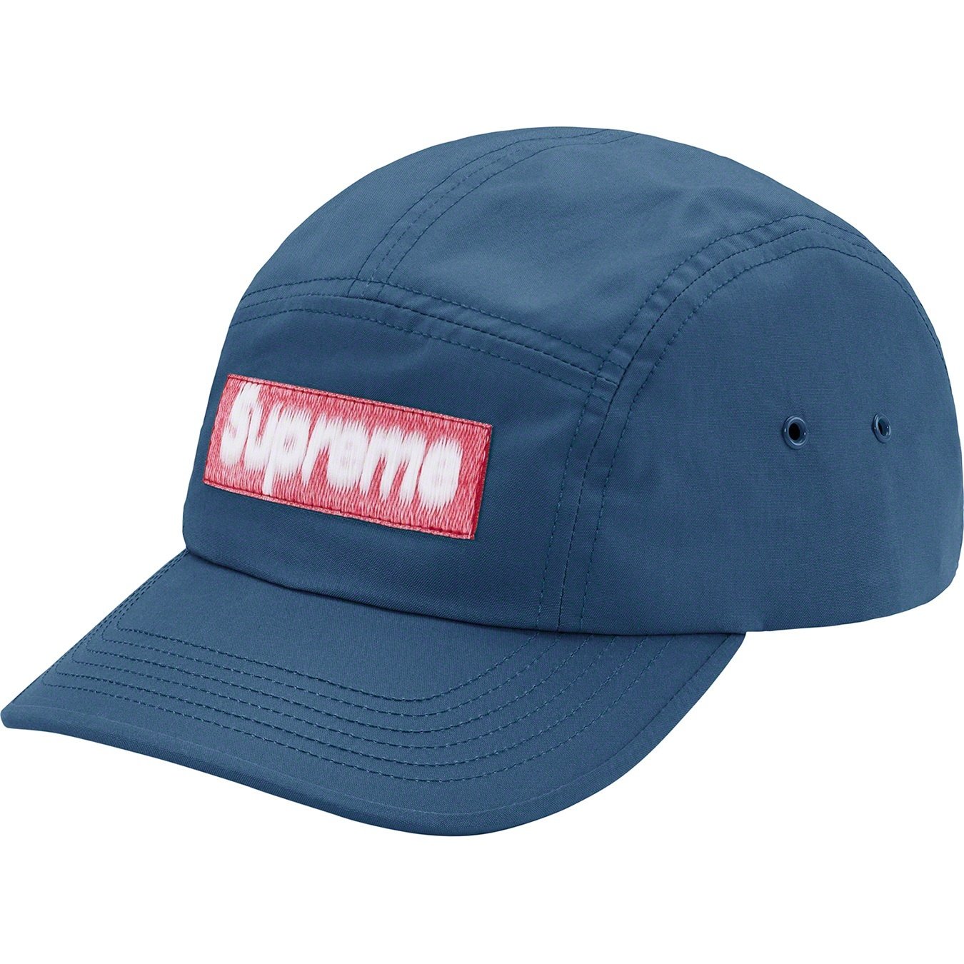 Supreme Reversed Label Camp Cap (SS21) - Light Royal - $48
