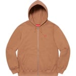 Supreme Small Box Zip Up Hooded Sweatshirt (SS21) - Brown