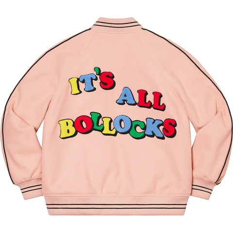 Jamie Reid/Supreme It's All Bollocks Varsity Jacket Jamie Reid/Supreme It's All Bollocks Varsity Jacket