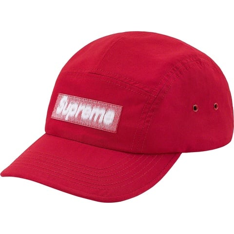 Supreme Reversed Label Camp Cap - Red