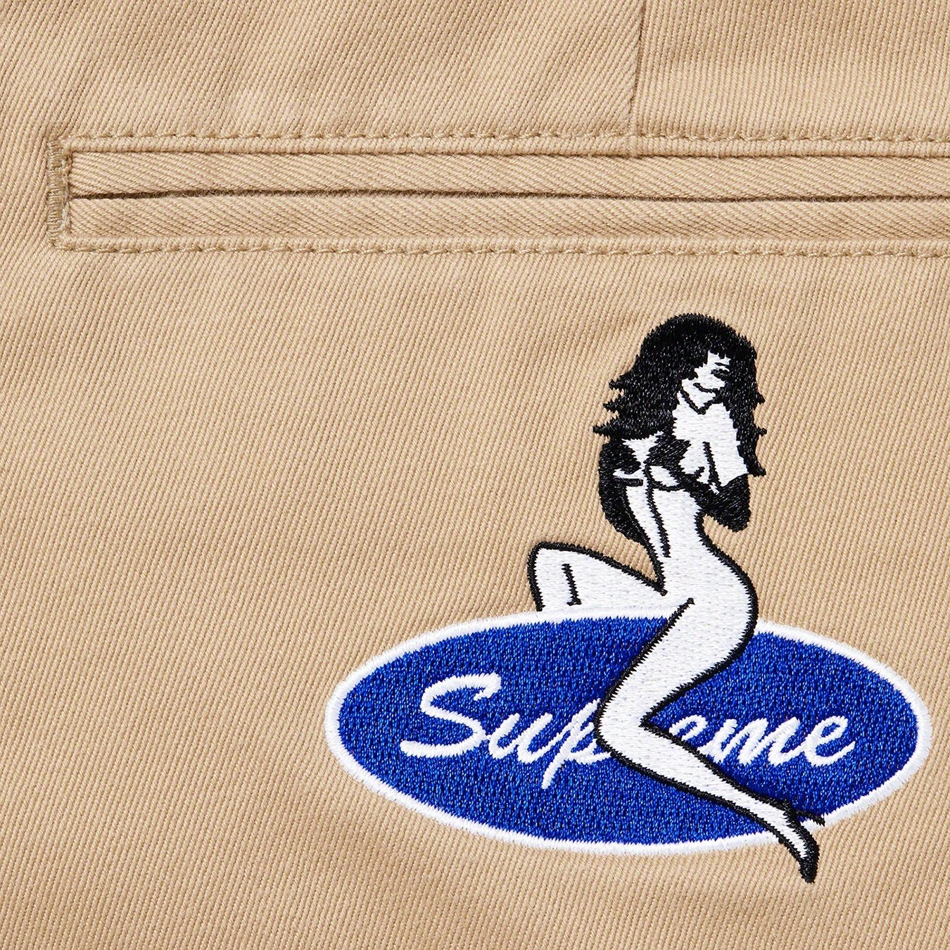 Supreme Pin Up Chino Pant (SS21) - Khaki - $148