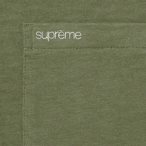 Supreme S/S Pocket Tee - Light Olive