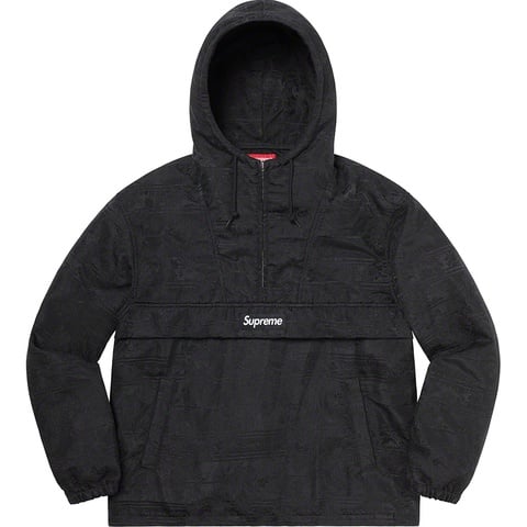 Supreme Floral Tapestry Anorak - Black