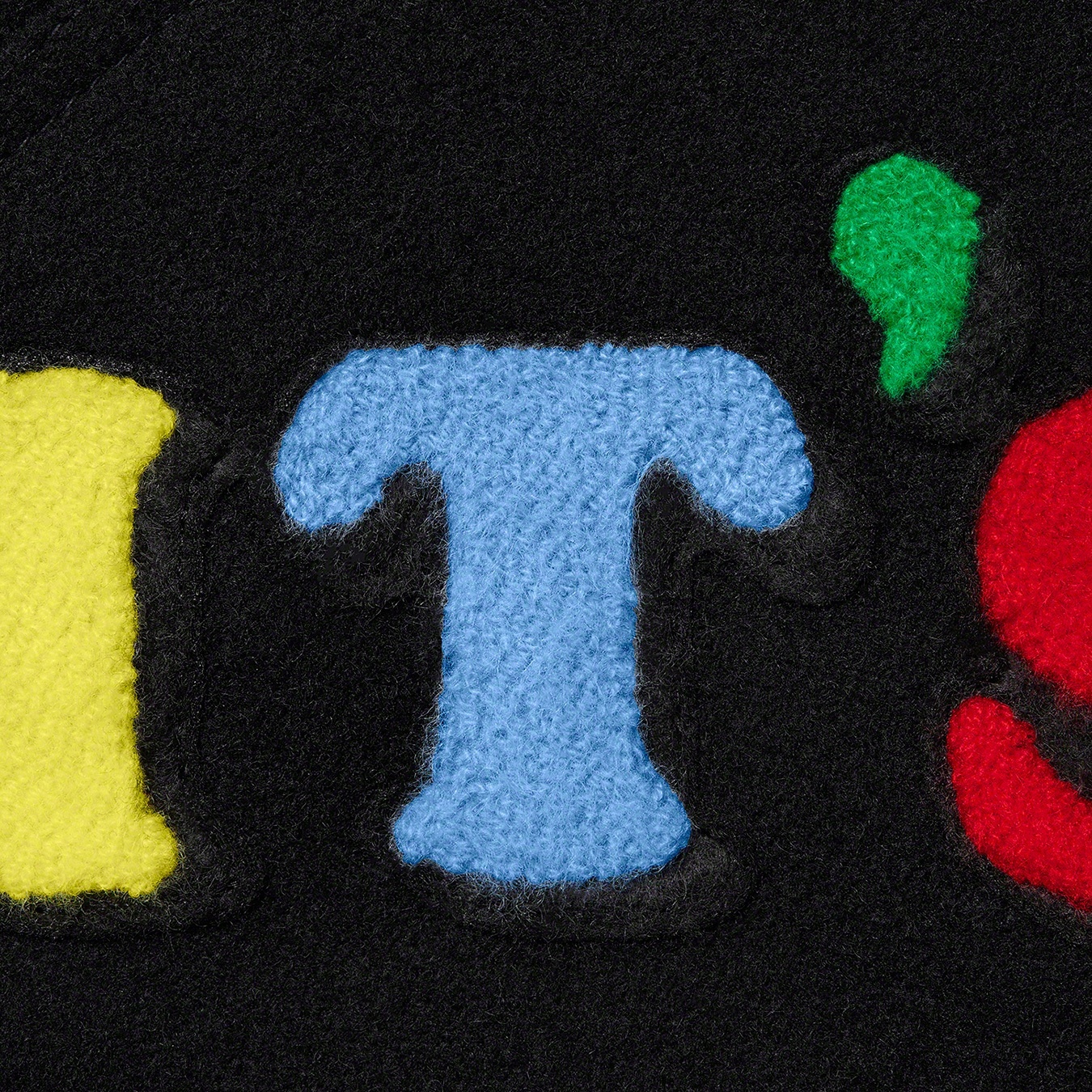 Supreme Jamie Reid Supreme It's All Bollocks Varsity Jacket (SS21) - Black - $368