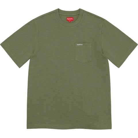 Supreme S/S Pocket Tee - Light Olive