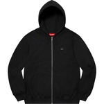 Supreme Small Box Zip Up Hooded Sweatshirt (SS21) - Black