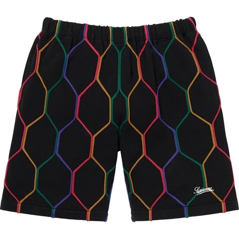 Supreme Hex Knit Short - Black