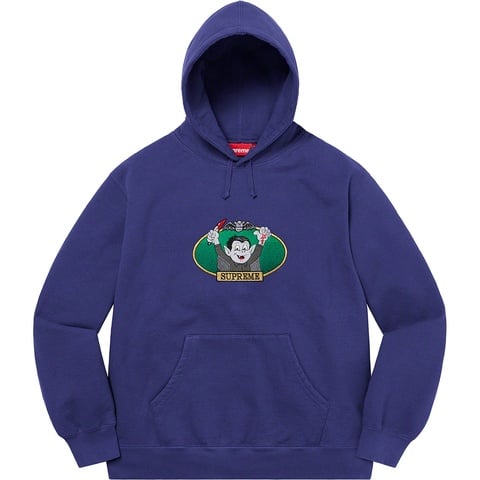 Supreme Vampire Boy Hooded Sweatshirt - Washed Navy