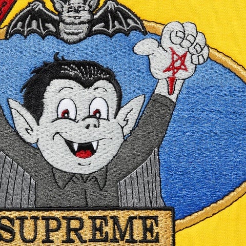 Supreme Vampire Boy Hooded Sweatshirt - Yellow