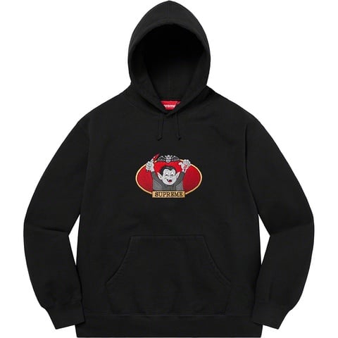 Supreme Vampire Boy Hooded Sweatshirt - Black