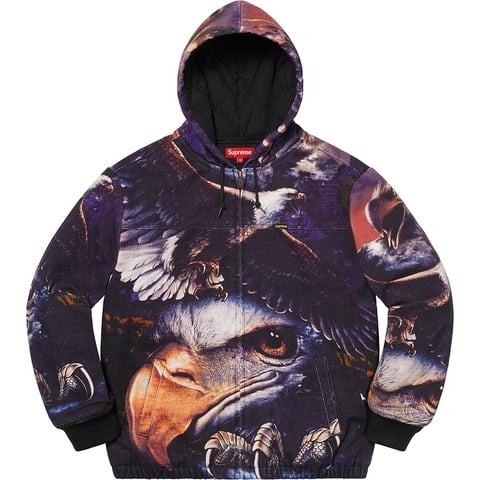 Supreme Eagle Hooded Work Jacket - Pink