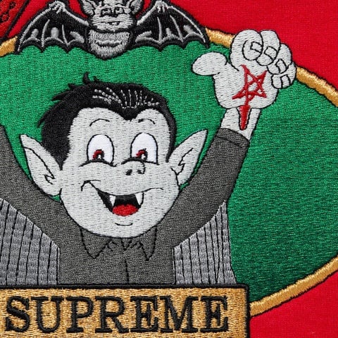 Supreme Vampire Boy Hooded Sweatshirt - Red