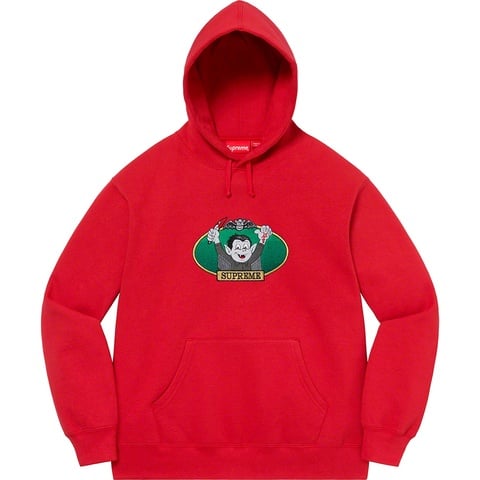 Supreme Vampire Boy Hooded Sweatshirt - Red