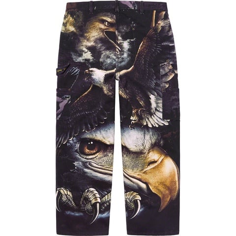 Supreme Eagle Double Knee Denim Painter Pant - Black