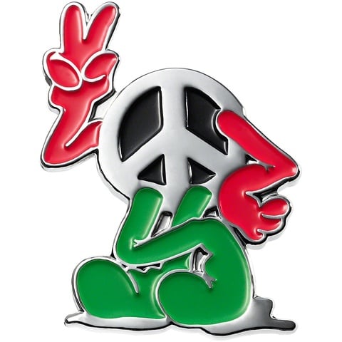 Supreme Peace Pin - Silver
