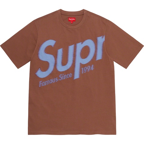 Supreme Intarsia Spellout S/S Top - Brown