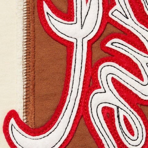 Supreme Paneled Script Sweatpant - Natural