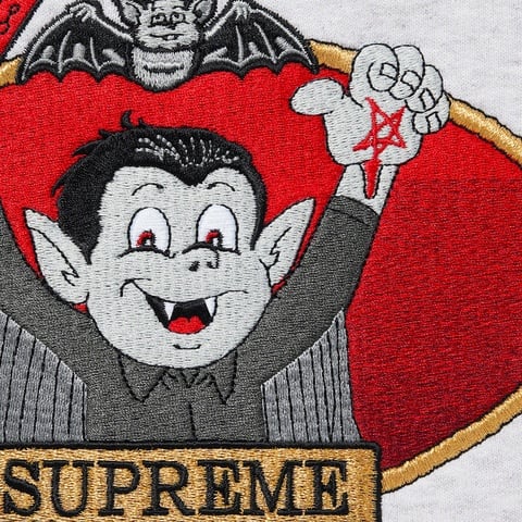 Supreme Vampire Boy Hooded Sweatshirt - Ash Grey