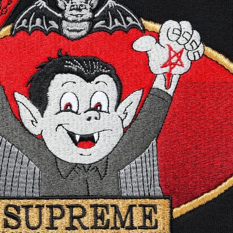 Supreme Vampire Boy Hooded Sweatshirt - Black