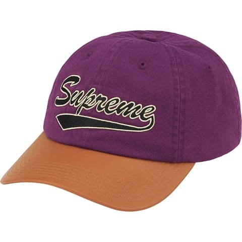 帽子 Supreme Leather Visor 6-Panel Leather Visor 6-Panel - spring/summer 2021 - Supreme