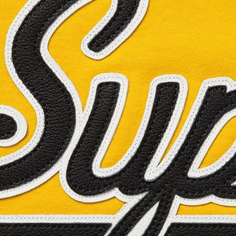 Supreme Supreme®/Vanson Leathers® Spider Web Zip Up Hooded Sweatshirt - Yellow