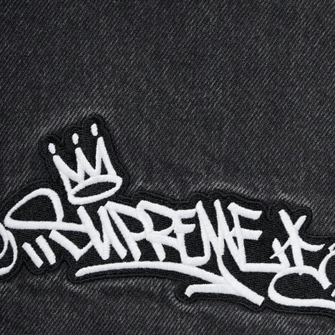 Supreme Handstyle Denim Painter Short - Black