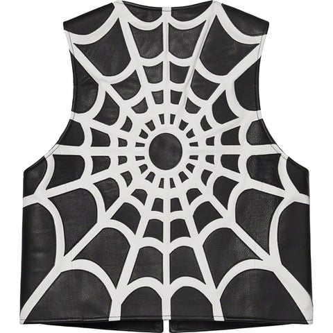 Supreme Supreme®/Vanson Leathers® Spider Web Vest - Black