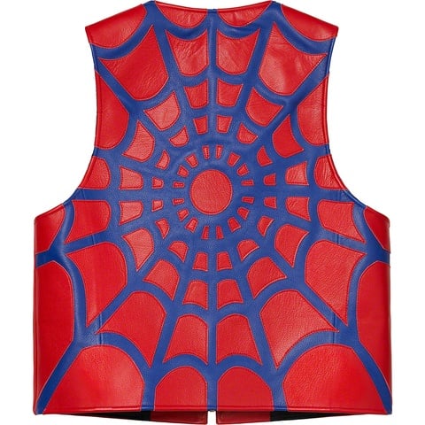 Supreme Supreme®/Vanson Leathers® Spider Web Vest - Red