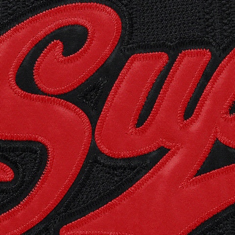 Supreme Mesh Stripe Football Jersey - Black