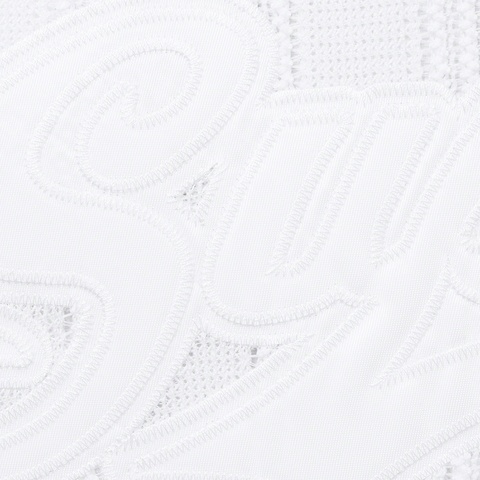 Supreme Mesh Stripe Football Jersey - White