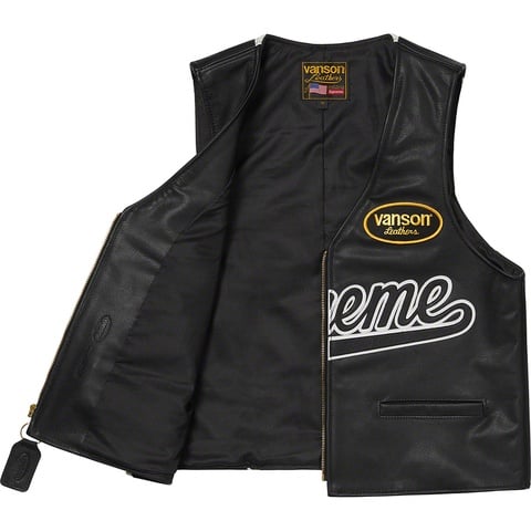 Supreme Supreme®/Vanson Leathers® Spider Web Vest - Black