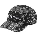 Supreme Bandana Camp Cap (SS21) - Black