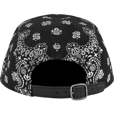 Supreme Bandana Camp Cap - Black
