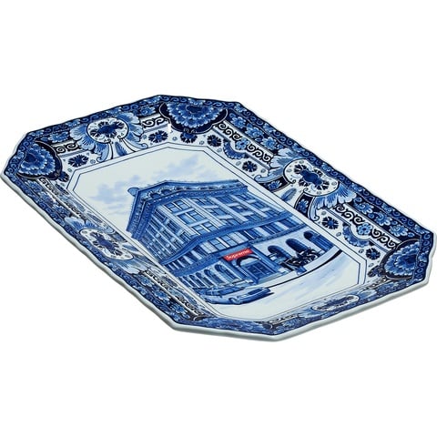 Supreme Supreme®/Royal Delft Hand-Painted 190 Bowery Large Plate - Blue